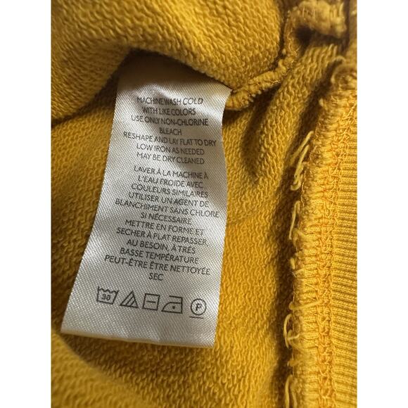 By Anthropologie Maeve L Gold Black Dog Graphic Pink Striped Sleeve Sweatshirt - Picture 6 of 8